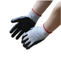 NMSAFETY Cut Level 3 résistant à la coupure HPPE nitrile revêtement des gants de travail